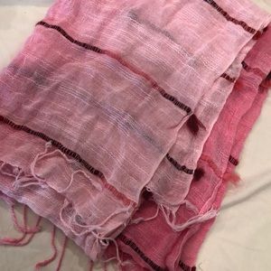 Lightweight pink shawl